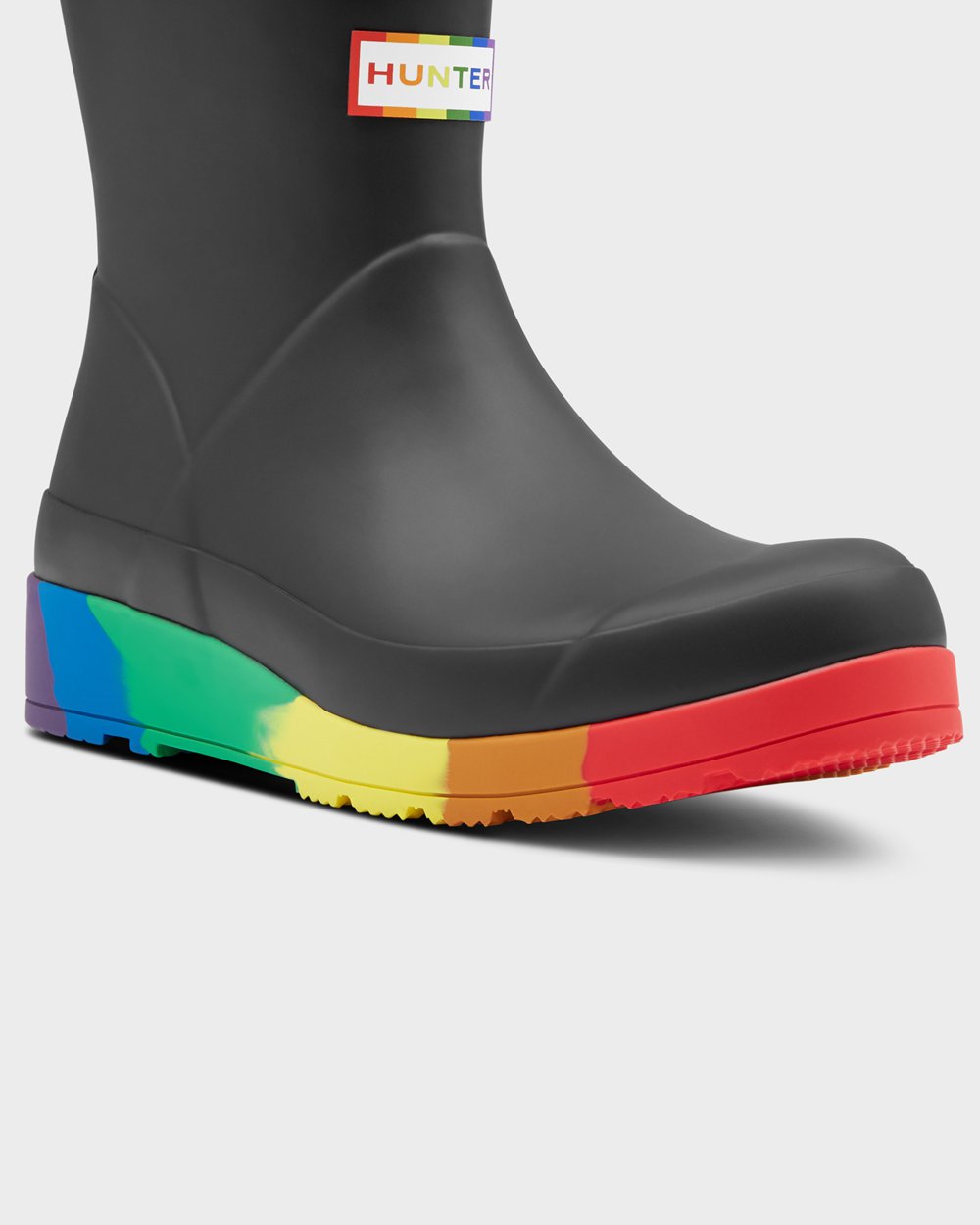 Play Boots Dames - Hunter Original Pride Flatform Rain - Zwart - 17ZWHKBJI